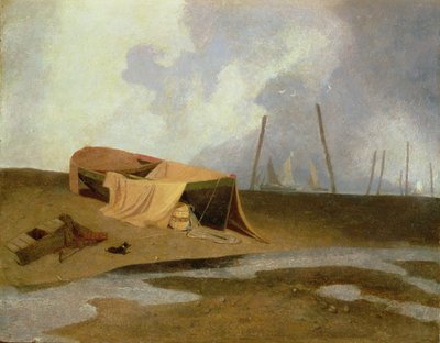 Boats on Greater Yarmouth Beach by John Sell Cotman